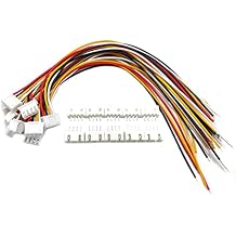 daier 20 Sets Jst Xh 2.54 4 Pin Connector Plug Male with 200mm Wire & Female Connector