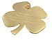 Robert Emmet Co. Lucky 4 Leaf Clover Ireland Wall Hanging Gold Lucky Shamrock Plated Pewter Irish Blessing Wall Decor