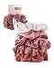 Kitsch Velvet Scrunchies for Hair, Hair Scrunchies for Women, Scrunchy Hair Bands, 5 Pack (Blush/Mauve)