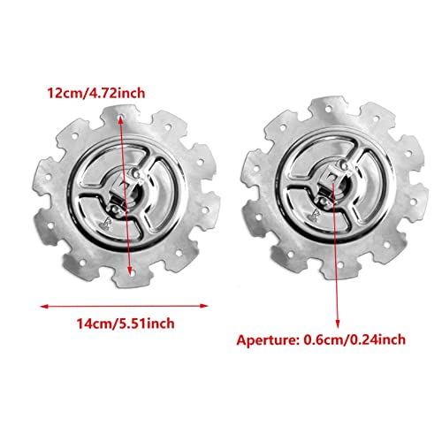 Skewer Rack Set Stainless Steel Skewers Needle Cage Kebab Maker Grill Rotating Meat Forks Grill Cage Kit BBQ Grill Cage Roaster Rotisserie for Kitchen Outdoor Tools(20cm) - Image 3
