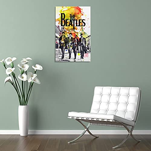 Poster sur toile The Beatles Art Band – Art mural – Impression moderne pour chambre à coucher – 30 x 45 cm - Les Beatles, Paul McCartney, John Lennon, RIngo Starr, George Harrison Poster sur toile The Beatles Art Band - Art mural - Impression moderne pour chambre à coucher - 30 x 45 cm – Image 6