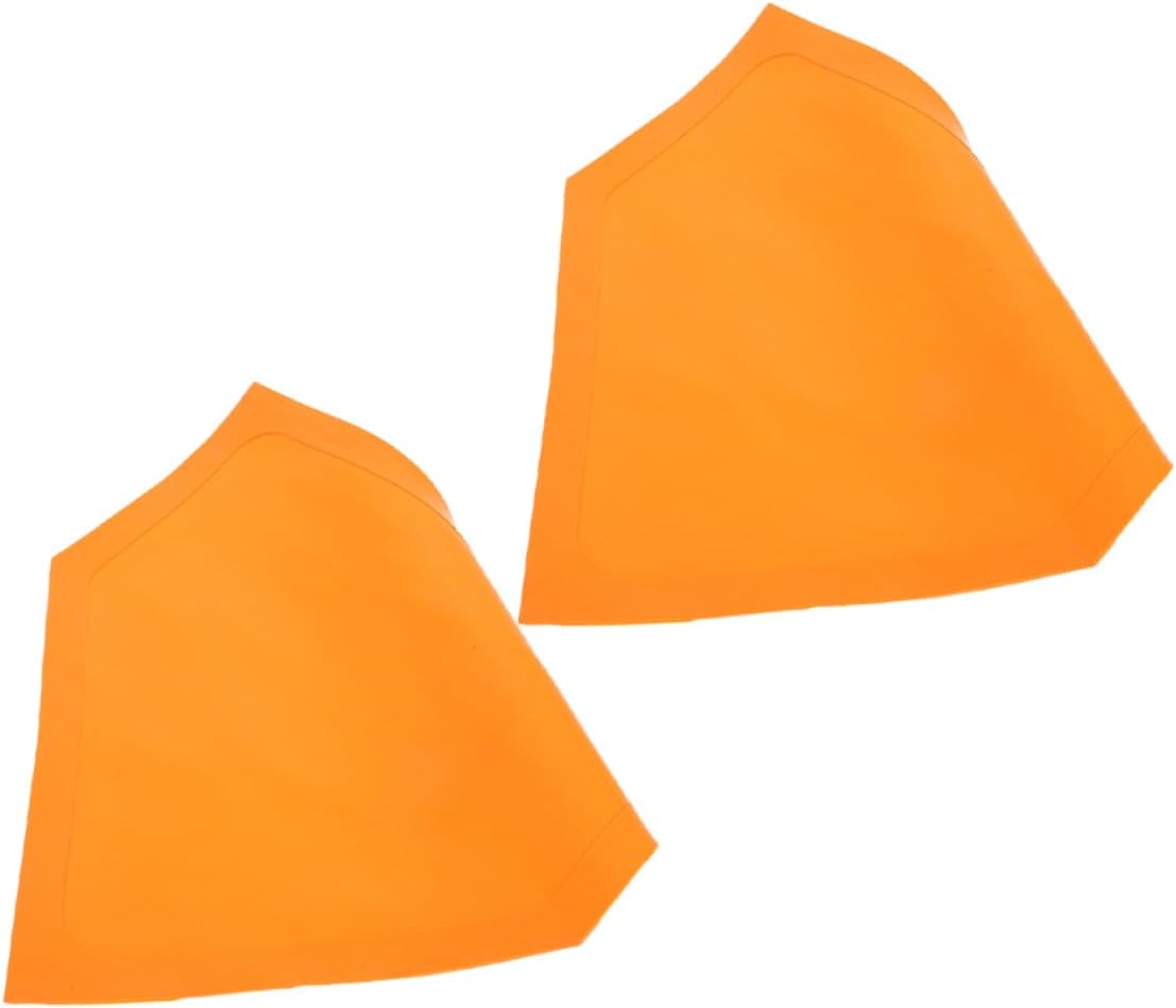 Toddmomy 2pcs Marker Plate Set for Baseball Softball Training Throw Down Bases for Hitting Pitching Kickball Practice Lightweight Portable Design for Gym Teachers and Skill Camps