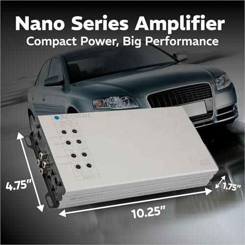Image of Soundstream Picasso Nano PN4.2000DX, Compact Car Stereo Amplifier, 2000W Peak Power Voice Amp, 4 Channel Stereo Amp, 4 Ch Amplifier for Speakers, Highs (Renewed)