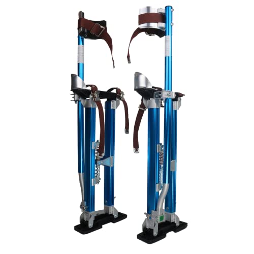 24"-40" Drywall Stilts Adjustable Aluminum Tool Stilt For Painting Painter Taping Blue #TOP7