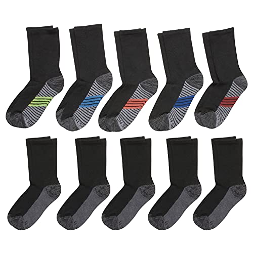 Image of Hanes Ultimate Boys' Crew Performance Sport Socks, 10-Pair Packs