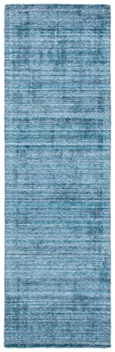 Safavieh Mirage Collection Runner Rug - 2'3" X 8', Teal & Blue, Handmade Modern Wool & Viscose, Ideal For High Traffic Areas In Living Room, Bedroom (Mir176M) #TOP1