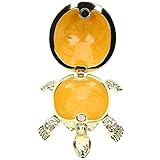 Bague tortue : la boîte à bijoux est livrée avec une taille compacte, très adaptée pour la décoration de bureau, porte-bague tortue.