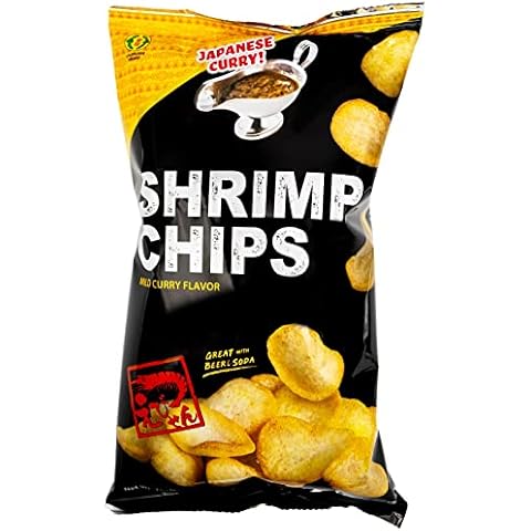 Kinjirushi Authentic Japanese Curry Flavor Shrimp Chips(3 Pack) (2 oz)/Snacks/Chips/Japanese/Asian Snacks/Food/Kinjirushi Brand Cover
