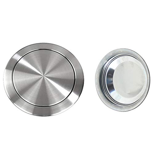 Tapa Con Solapa De Equilibrio Para Cubo De Basura Y Desperdicios De Encimera Empotrados - Tapa De Cubo De Basura Empotrada De Acero Inoxidable Con Ojal Para Bote De Basura De Cocina Cover