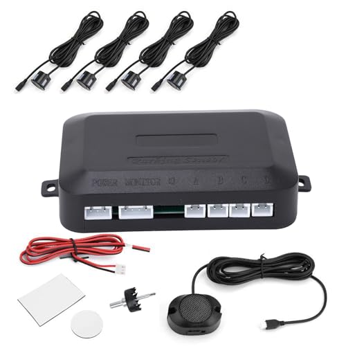 Reversing Sensors For Cars-Car Parking Sensor Reversing Kit Warning Sound Indicator Probe System 12V Parking Distance Control Backup Bumper Object Sensor Premuim reversing sensors