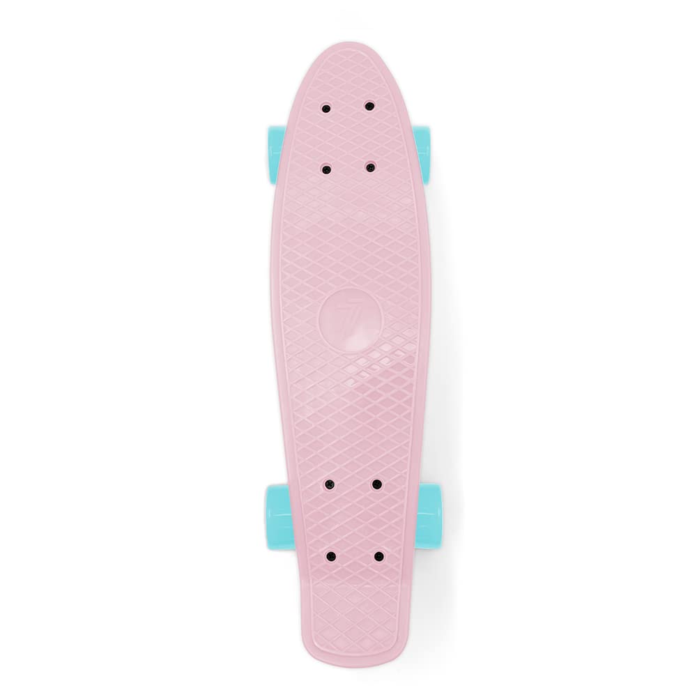 Penny 69903 Skateboard 7 Bords Rose - 55cm Portable Avec Roulements ABEC-7