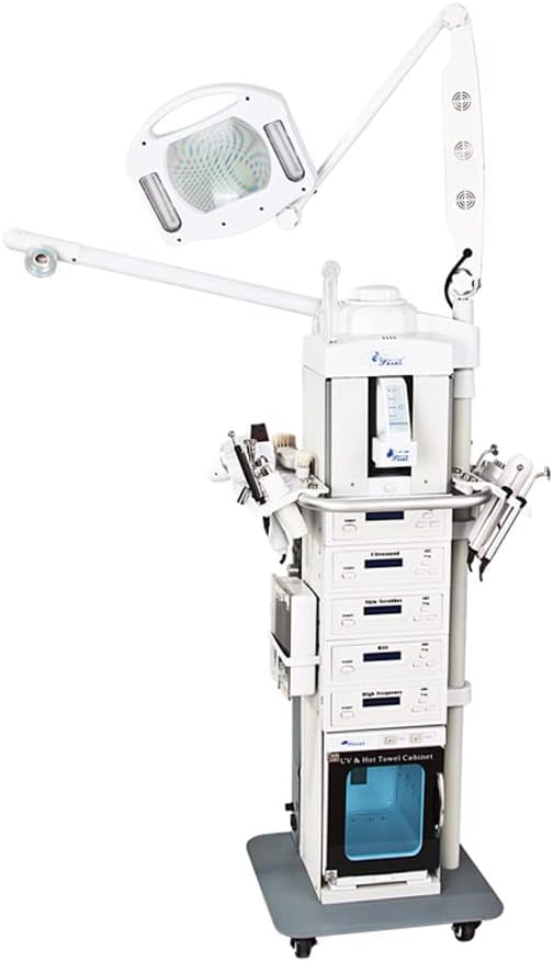 19 in 1 Diamond Dermabrasion Facial Beauty Machine Microdermabrasion Galvanic High Frequency Facial Steamer