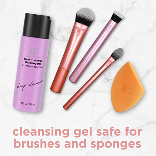 image for Real Techniques Brush + Sponge Cleansing Gel, Makeup Brush & Makeup Bl
