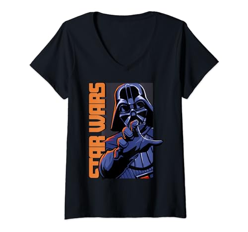 T-shirt Star Wars femme col V Darth Vader parfait pour le quotidien