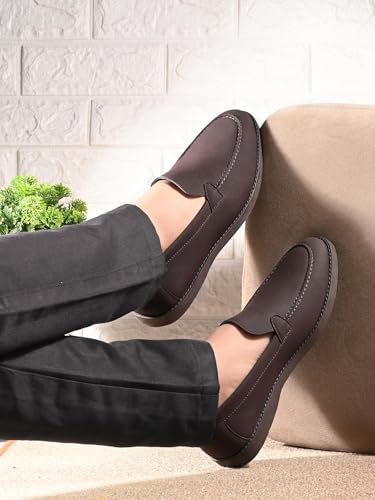 Image of MACTREE Suede Penny Loafers for Men