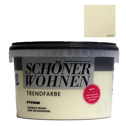 Schöner Wohnen Trend Wandfarbe matt Cream 2,5L