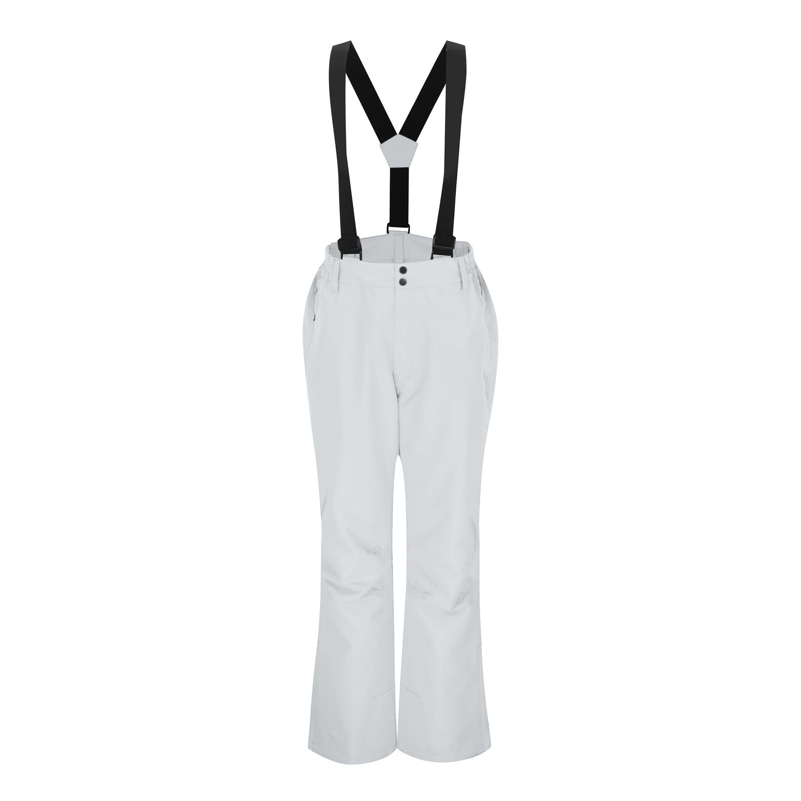 Générique Pantaloni da sci da uomo e donna, impermeabili, tuta da neve calda con spalline regolabili, tuta tinta unita, pantaloni da snowboard da uomo, comodi per pattinaggio all'aperto