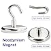 E BAVITE Heavy Duty Magnetic Hooks,118 LBS（12pack） mikede Strong Neodymium Magnet Hook for Home, Kitchen, Workplace, Office and Garage, 32mm(1.26inch) in Diameter