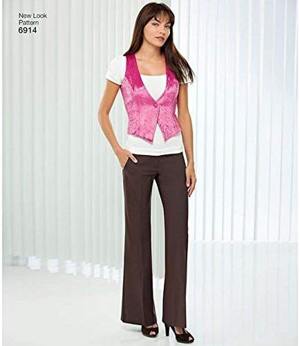 New Look Sewing Pattern 6914 Misses Tops, Size A (4-6-8-10-12-14-16)
