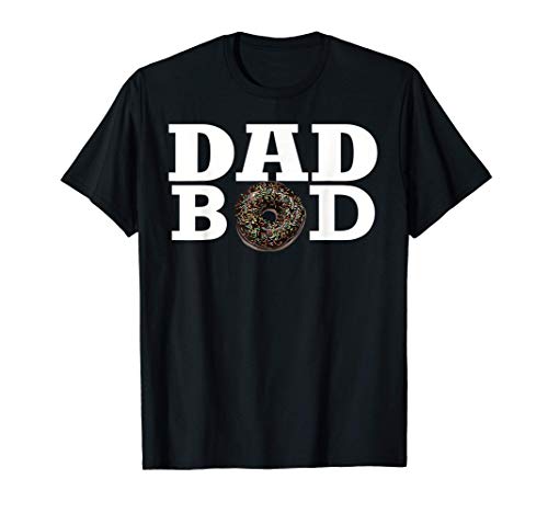 Uomo Dad Bod Design with white Lines Father's Day Gift Tee Maglietta