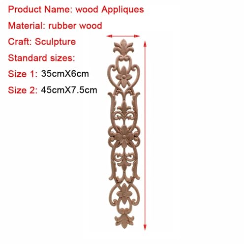 Applique d'angle fleur ondulée chêne brut à peindre 35cm