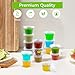 Dealusy 360 Set 1 oz Jello Shot Cups with Lids, Sturdy & Food Safe Disposable Plastic Portion Condiment Dipping Sauce Cups, Small Containers for Salad Dressing