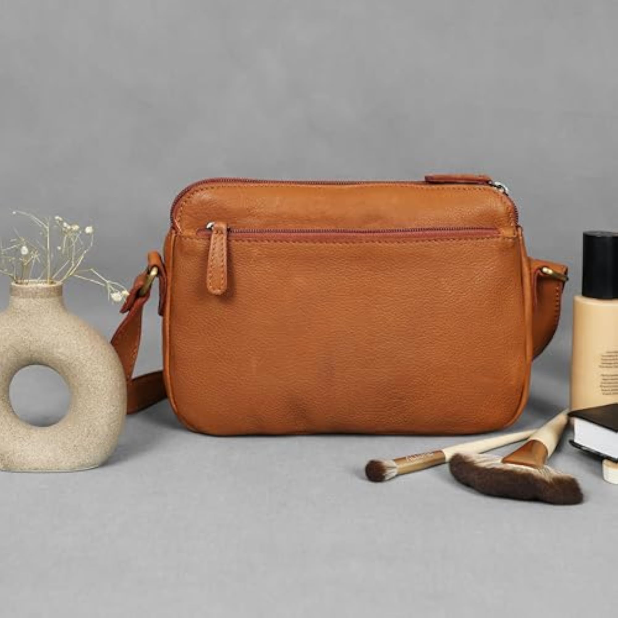 Premium Handwoven Leather Crossbody Bag, Stylish Accessory