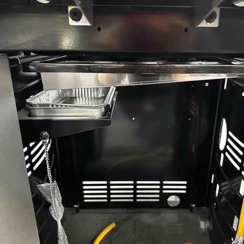WELL GRILL Aluschalen mit 10 Einweg Aluschalen für Weber Spirit 200/300, Genesis II 300/400 Series Gasgrills, Tropfschale Fettauffangwanne & Aluminium Schalen für Weber 83156 6415