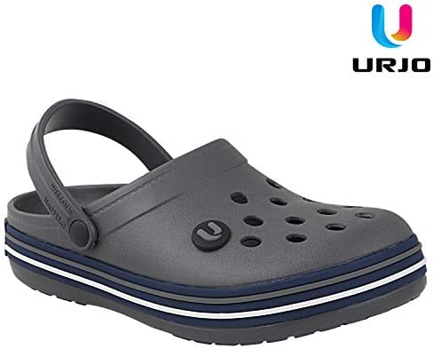 URJO Skipper Men's Clogs/Sandals with Adjustable Back Strap Ultra Soft & Flexibility Anti Skid Comfortable Waterproof Daily Mules Clogs/Sandals for Men
