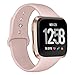 Produktbild Deilin Armband für Fitbit Versa/Fitbit Versa Lite für Damen und Herren, Silikon Sport Armband Weiches Verstellbares Armband für Fit bit Versa Smartwatch (Sand Rosa, L)