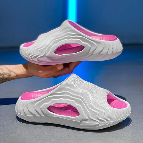 Men's one-piece thick soled slippers for indoor and outdoor soft beach swimming pool shower shoes3