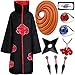 Akatsuki Mantel kinder Erwachsene Cosplay Anime Obito Itachi Kostüm 9 Stück Zübehör Maske Ring Uchiha Itachi Cosplay Akatsuki Kostüm Obito Itachi Umhang Herren Männer Damen Frau Kinder Karneval (XS) Damen Ring günstig Kaufen-Akatsuki Mantel kinder Erwachsene Cosplay Anime Obito Itachi Kostüm 9 Stück Zübehör Maske Ring Uchiha Itachi Cosplay Akatsuki Kostüm Obito Itachi Umhang Herren Männer Damen Frau Kinder Karneval (XS)