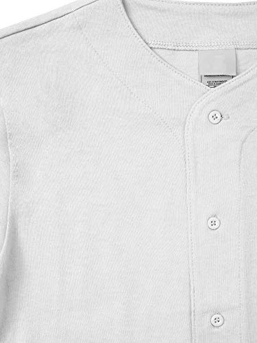 Hat and Beyond Kids Baseball Jersey Uniform Plain (Small,5ksa02_White) - Thumbnail 6