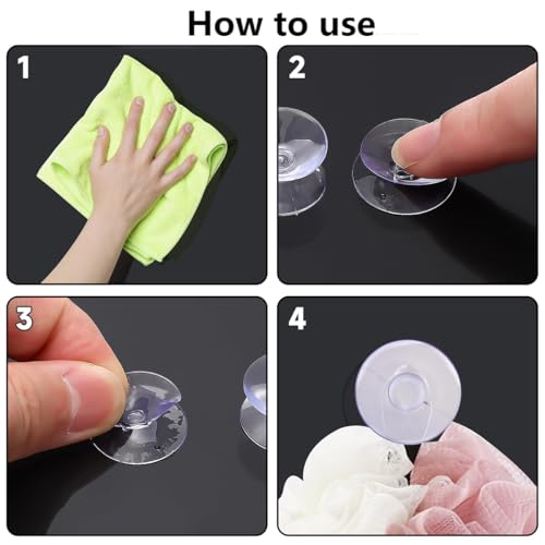 Image of Double Sided Suction Cups,12Pcs Double Sided for Glass Table Top,to Keep The Glass Table Top from Sliding,30MM Multipurpose Vacuum Suction Cups