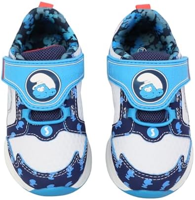 Tênis Smurfs Com Luz - Infantil Com Velcro Iluminado