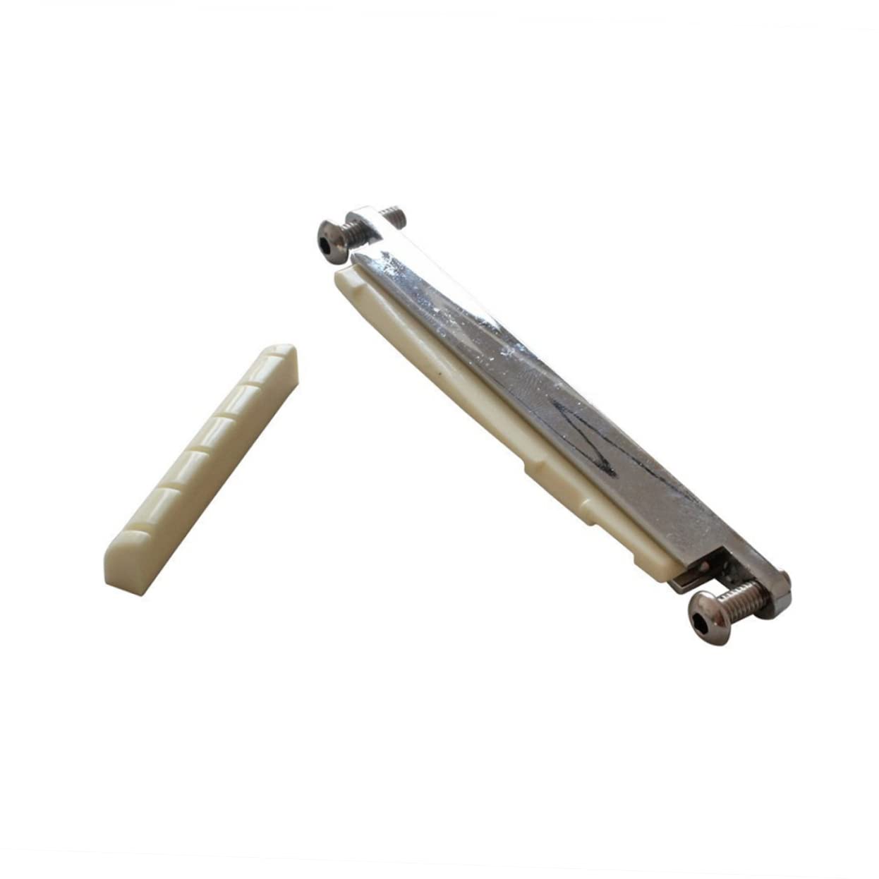 ULDIGI Guitar Bridge Plate Kit 4pc Set Height Adjustment Saddle Nut Wrench for Acoustic Guitar