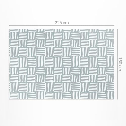 Tapis de sol vinyle imperméable 150x225 pour masquer un sol de balcon usé