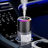 Klomsuw Car Air Freshener, Smart Car Air Freshener,car Diffuser with 150 ML (5oz) Capacity Multi-fragrance,RGB Music Syncing Light, Auto On/Off (Cologne)
