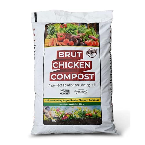 Brut Organic Chicken Compost 1 Cubic ft Fertilizante 2 Pack miniatura 2