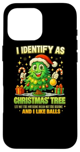 I Identify As A Christmas Tree Lit On The Outside Dead On �X�}�z�P�[�X iPhone 16 Pro Max �p