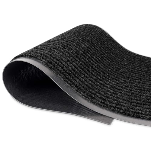 Image of MaxMat Extra Large Commercial Floor Mat, 3 x 5 Feet Heavy Duty, Waterproof, Low-Profile, Easy to Clean, Rubber Entry Mat (RIB0035BL, Black)