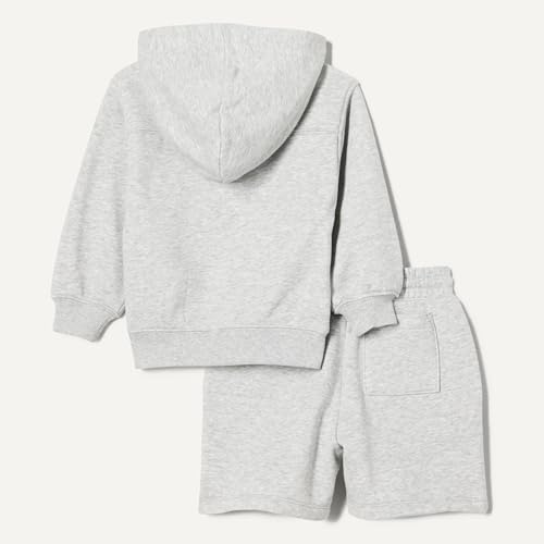 Image of Amazon Essentials Boys and Toddlers' French Terry Hoodie and Shorts Set with Kangaroo Pocket