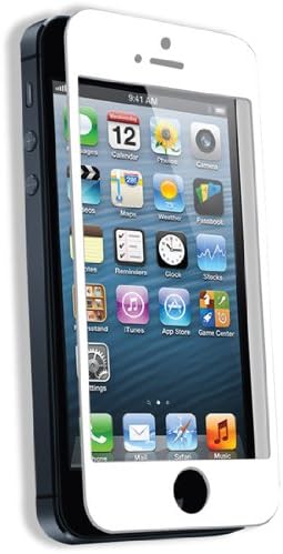 Tempered Tech-Armor Screen Protector for iPhone 5 - 1 Pack - Retail Packaging - Clear/White