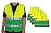 Produktbild 4business 4 Stück Warnweste gelb-grün EN ISO 20471 für Erwachsene Größen S - 3XL Polyester waschbar Sicherheitsweste Signalweste 4er Set (2XL/3XL)