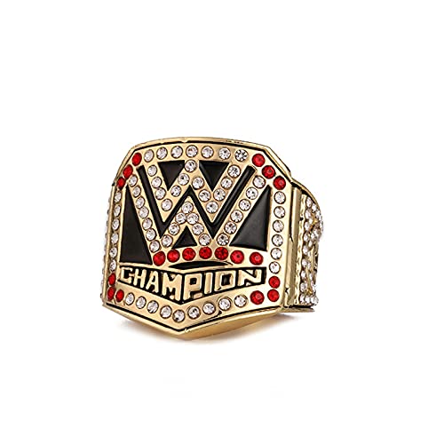 WOSHUAI WWE 2016 Championship Ring Replica Gold Signet Jewelry Size 10-12