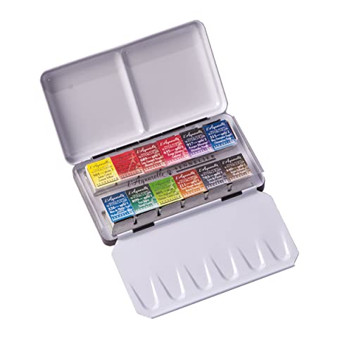 Sennelier Acquerello Stagno Metallico of 12 Semi