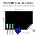ANLIOTE Magnetic Black Dry Erase Board Sheet 12