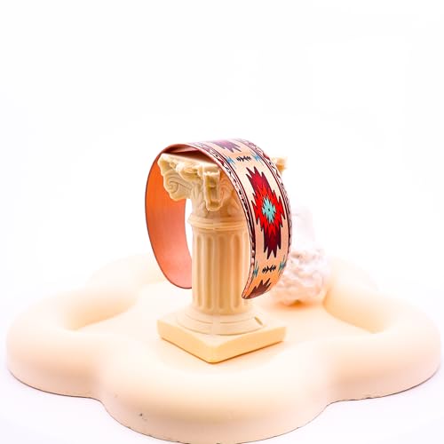 FRONT LINE JEWELRY Handmade Copper Cuff Bracelets Native American Inspired Tribal Designs Animal, Nature & Symbolic Art Styles: Sasquatch/Frida/Evil Eye/Giraffe/Skull/Horse/Bison/Dragonfly/Butterfly3