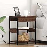 Table d'appoint, stand de nuit, la construction en MDF de l'armoire assure une stabilité durable, idéale pour un usage quotidien sans compromettre le style