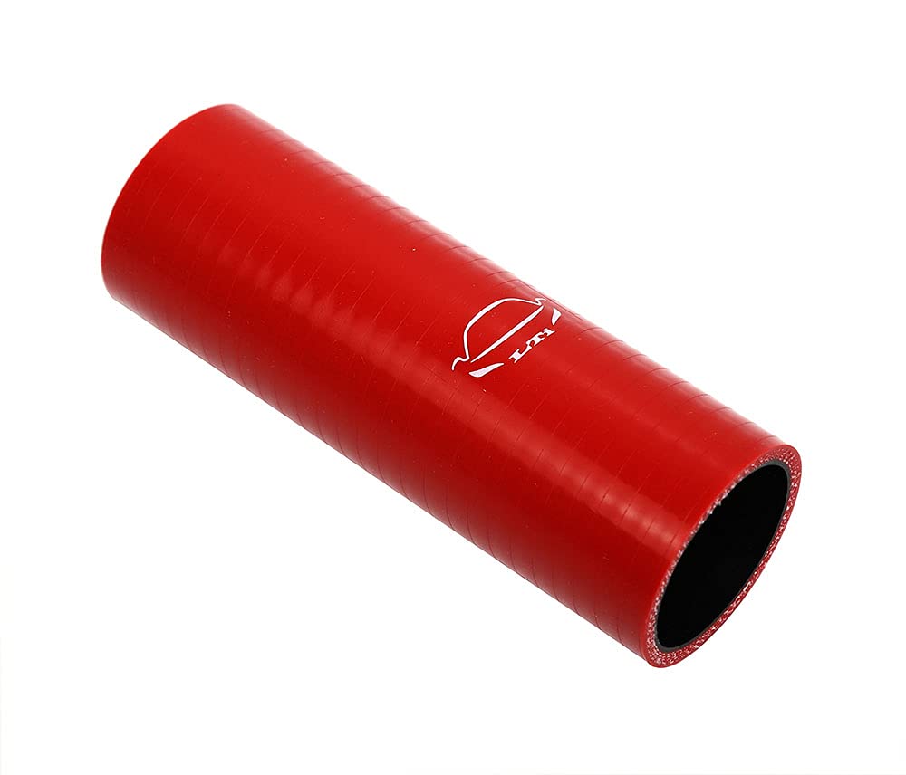 TMKOOL 6" Length 4-Ply Reinforced High Temp 1.75" ID Straight Coupler Silicone Hose (RED, 1.75'')